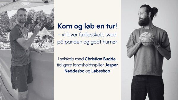 Kom med på løbetur med Jesper Nøddesbo og Christian Budde